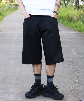 BIG WORK SHORTS ブラック / ワークショーツ パンツ ビックシルエット