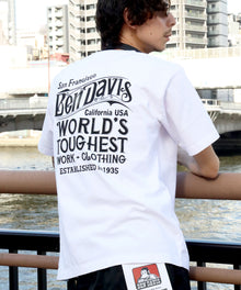 OLD SIGN VNTG TEE / Tシャツ クルーネック  ワンポイント シンプル ユニセックス 加工 ホワイト