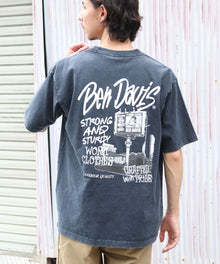 ROADSIDE VNTG TEE(UF) / Tシャツ クルーネック  ワンポイント シンプル ユニセックス 加工 ダークブラウン