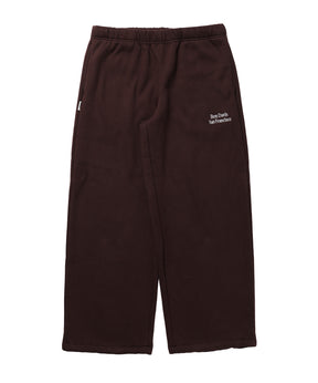 WIDE CURVE SWEAT PANTS / スウェットパンツ ワイドシルエット ルーズ ユニセックス ブラウン