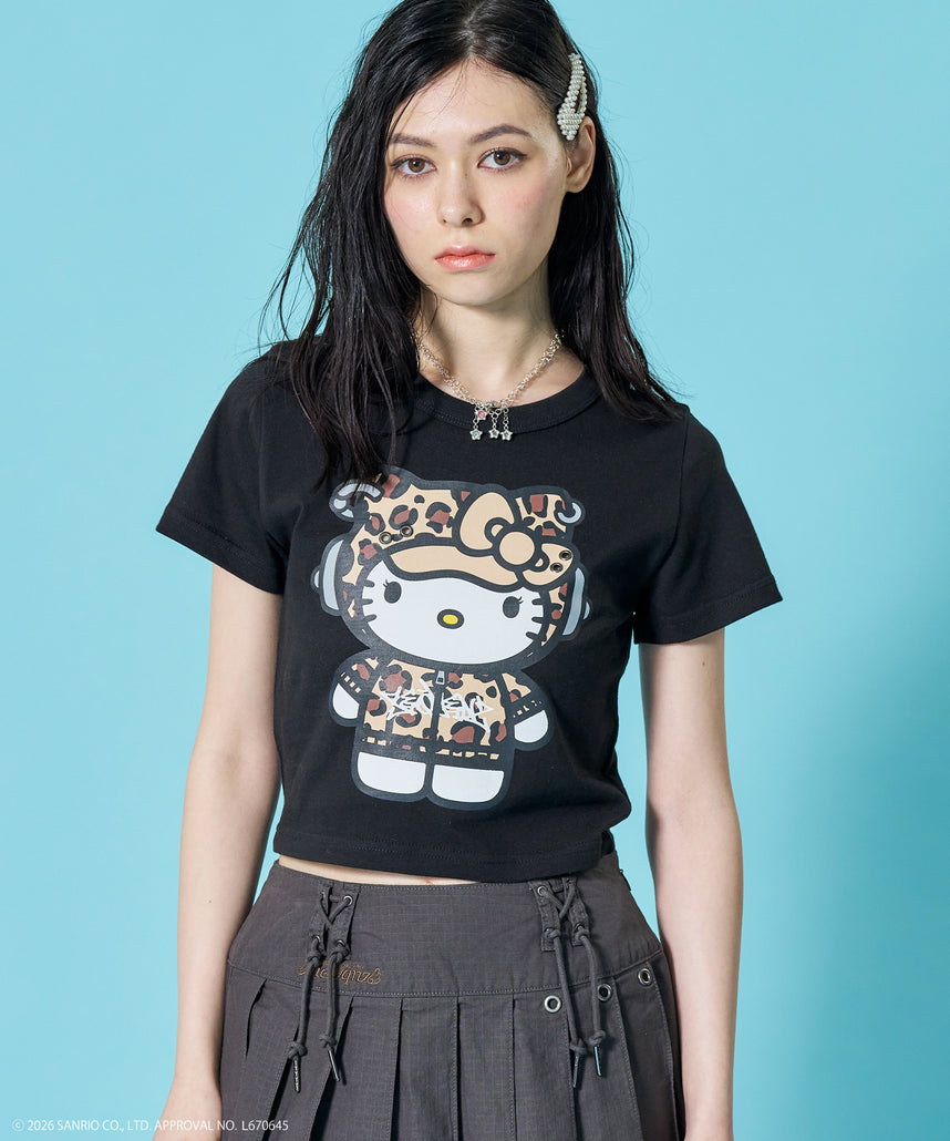 sqnz（エスキュンズ）】HK EYELET TEE / ハローキティ キティちゃん