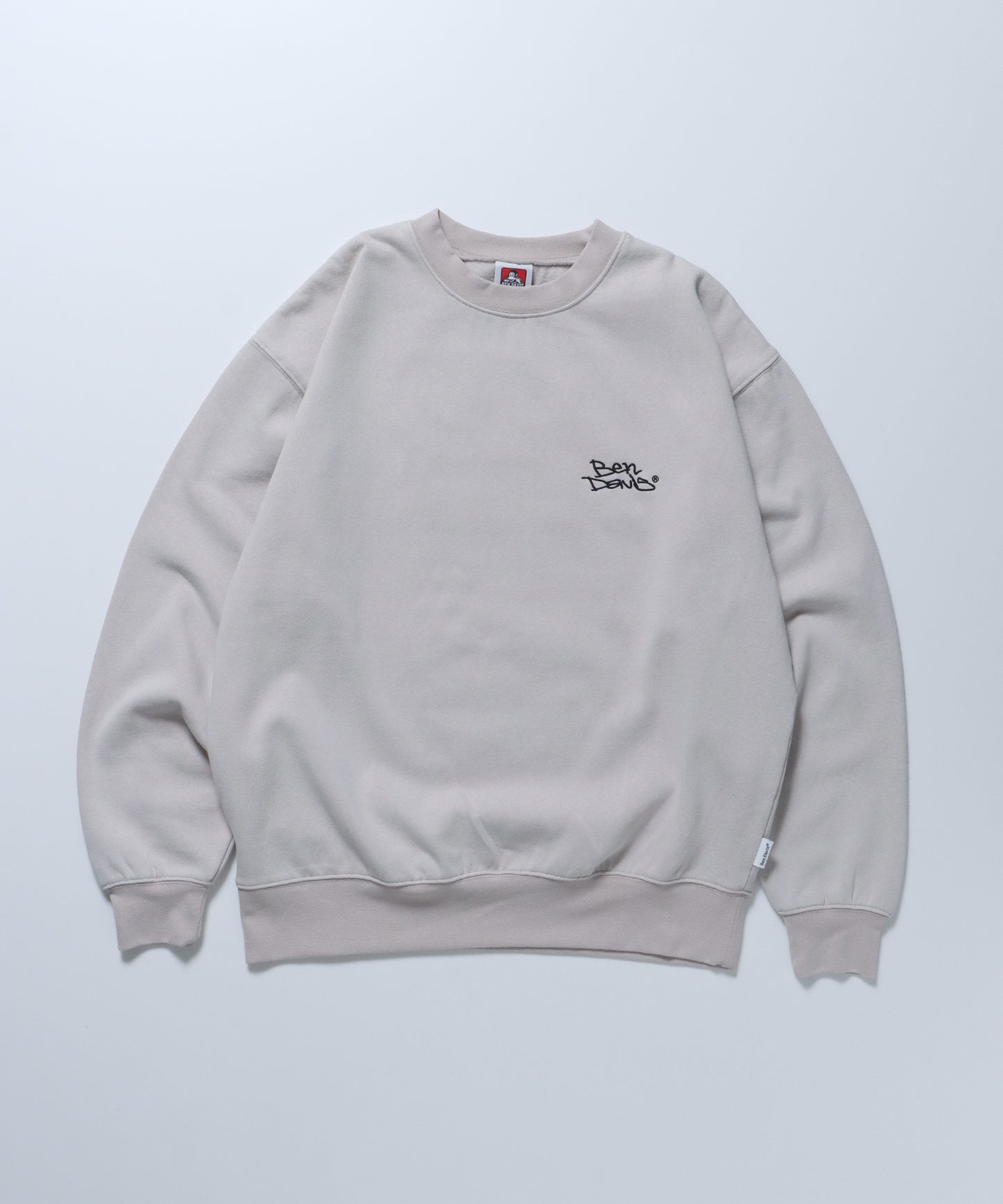 DRIP LOGO HARDWASH CREW / ロゴ ビッグ スウェット プルオーバー ヴィンテージ加工 サンドベージュ