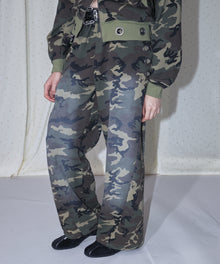 sqnz fade sweat pants / スウェット パンツ 加工 ハトメ スタッズ 裏起毛≪SET UP着用可能≫ 柄80