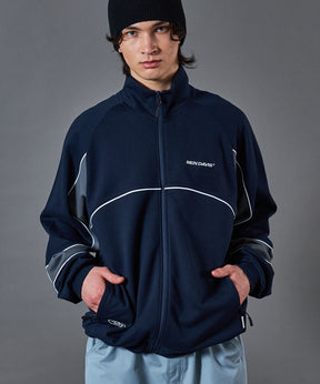 NICE PANELLED TRACK JACKET / オーバーサイズ ブロークコア ネイビー