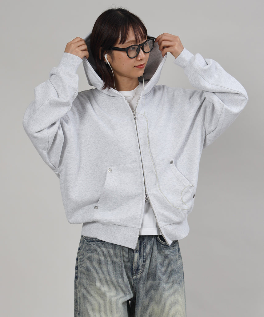 モデル：H163 Size : L アッシュグレー