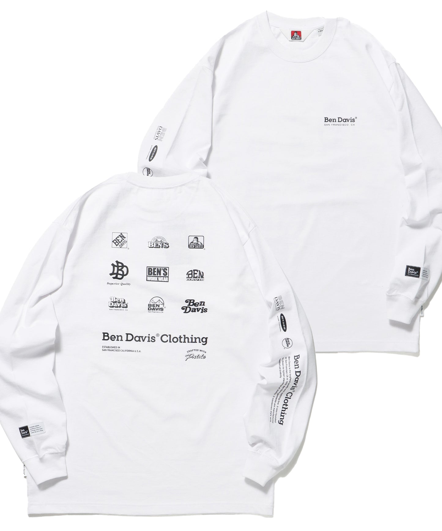 SPONSORED L/S TEE REG / ロンT 長袖 プリント レギュラーフィット ホワイト