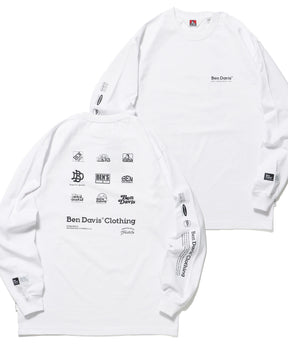 SPONSORED L/S TEE REG / ロンT 長袖 プリント レギュラーフィット ホワイト