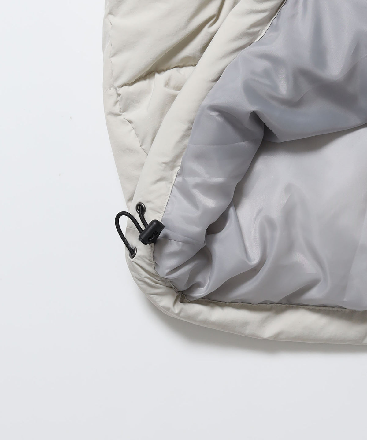 BD PUFFER JACKET / ダウンジャケット パッファー シンプルロゴ ユニセックス アイボリー