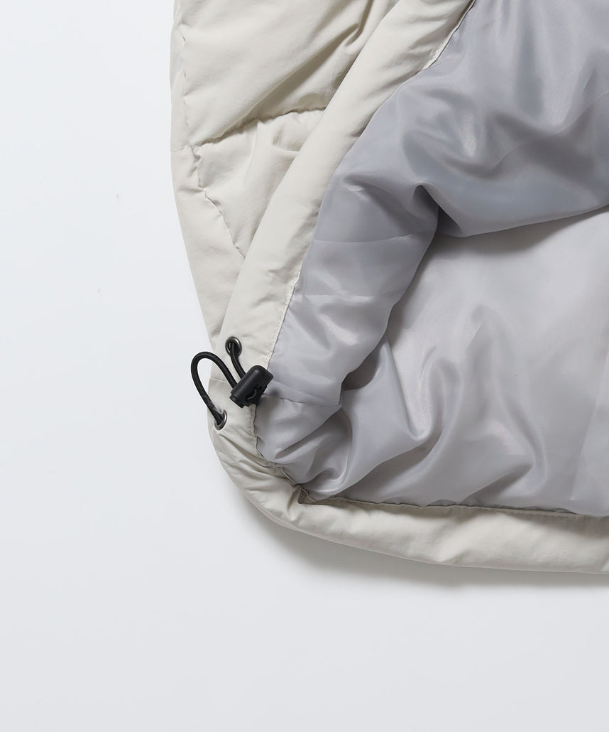 BD PUFFER JACKET / ダウンジャケット パッファー シンプルロゴ ユニセックス アイボリー