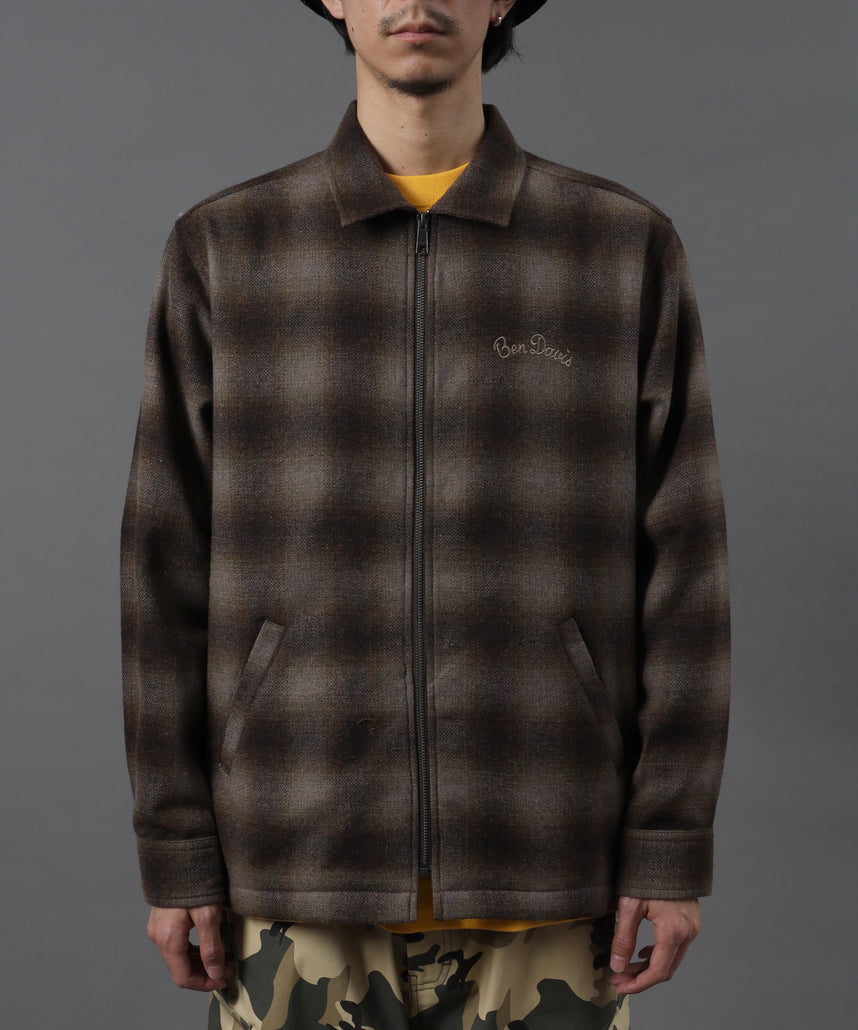 BEN DAVIS（ベンデイビス）】HEAVY PLAID ZIP JACKET / ジップ