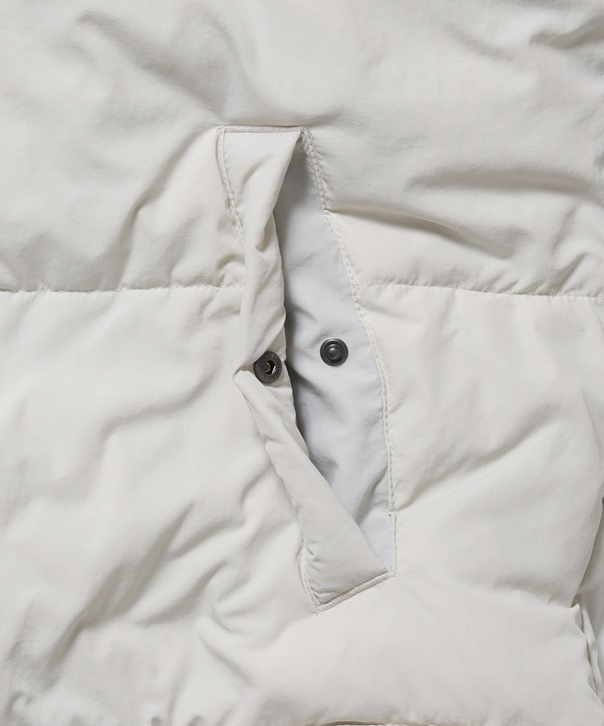 BD PUFFER JACKET / ダウンジャケット パッファー シンプルロゴ ユニセックス アイボリー