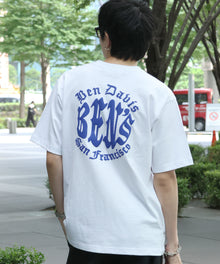 OLD CIRCLE TEE / Tシャツ 半袖 クルーネック 刺繍 ワンポイント ユニセックス オーバーサイズ ホワイト