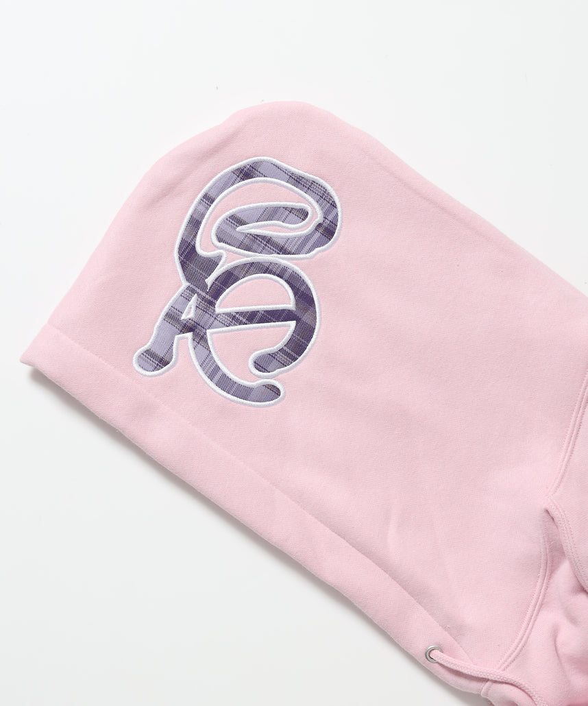 Design Pullover P/K / プルパーカー フード デザイン 裏起毛 ユニセックス ピンク