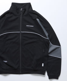 NICE PANELLED TRACK JACKET / オーバーサイズ ブロークコア ブラック