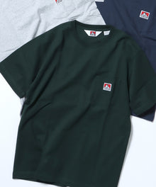 BEN'S POCKET TEE(REG) / ポケット 半袖 ワンポイント レギュラーサイズ ヘビーウエイト クルーネック ダークグリーン