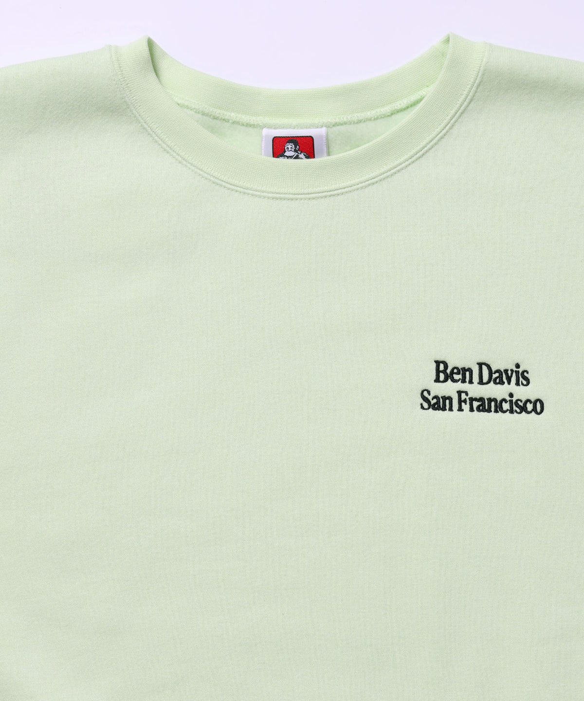 BD SWEAT CREW / スウェット クルーネック 裏起毛 ワンポイント刺繍 リサイズ ユニセックス ミント