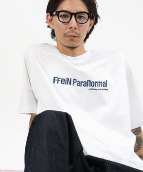 センターロゴ刺繍ショート丈Tシャツ / Tシャツ 短丈 クルーネック 半袖 ショート丈 刺繍 ホワイト
