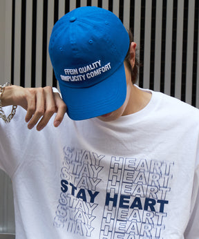 3D刺繍ロゴキャップ / 深めキャップ ブルー