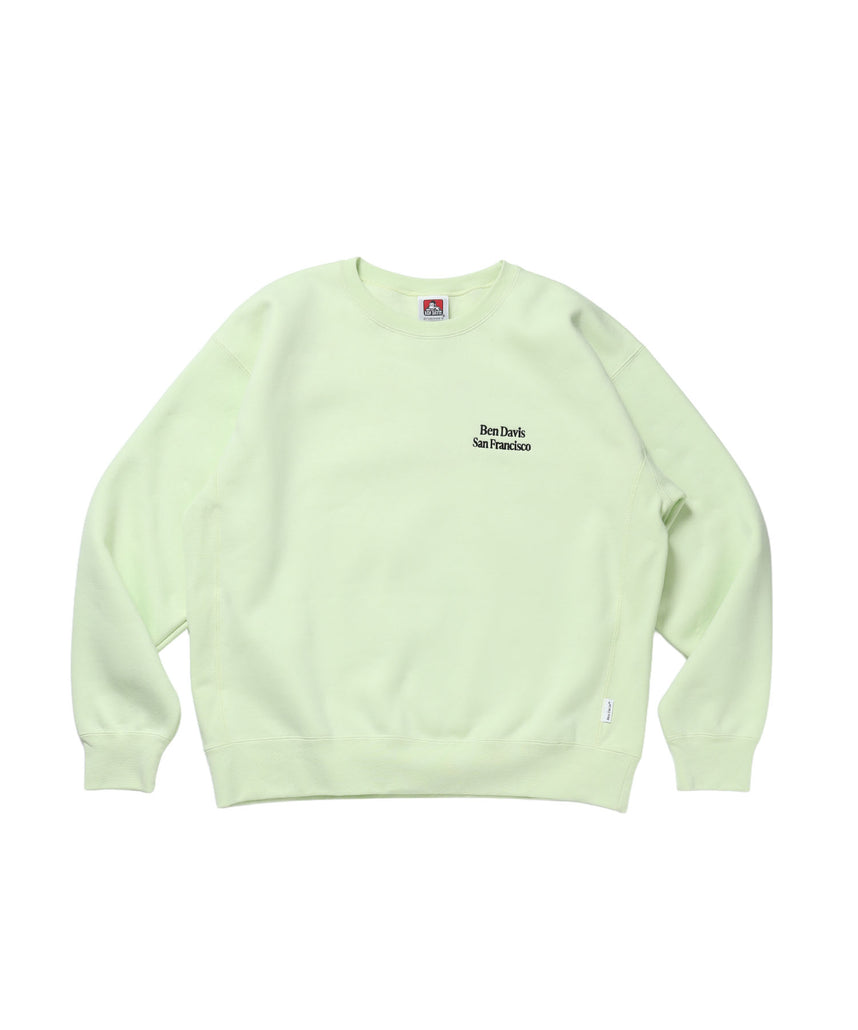 BD SWEAT CREW / スウェット クルーネック 裏起毛 ワンポイント刺繍 リサイズ ユニセックス ミント
