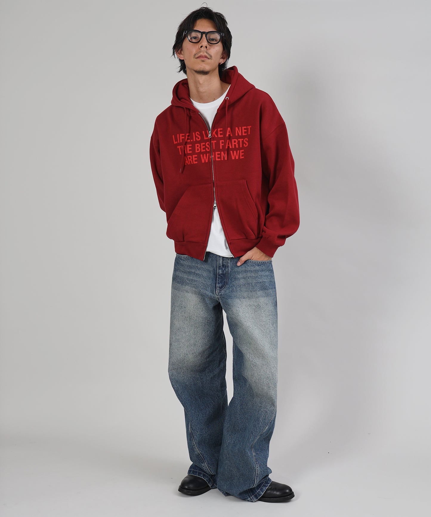 モデル：H178 Size : L ワイン
