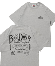 CLASSIC LOGO TEE / クラシックフィット Tシャツ 半袖 クルーネック プリント ワンポイント グレー