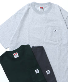 BIG POCKET TEE / ポケット 半袖 ワンポイント ワイドシルエット ヘビーウエイト クルーネック グレー