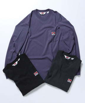 L/S POCKET TEE REG / オーバーサイズ 長袖 ロンT パープル