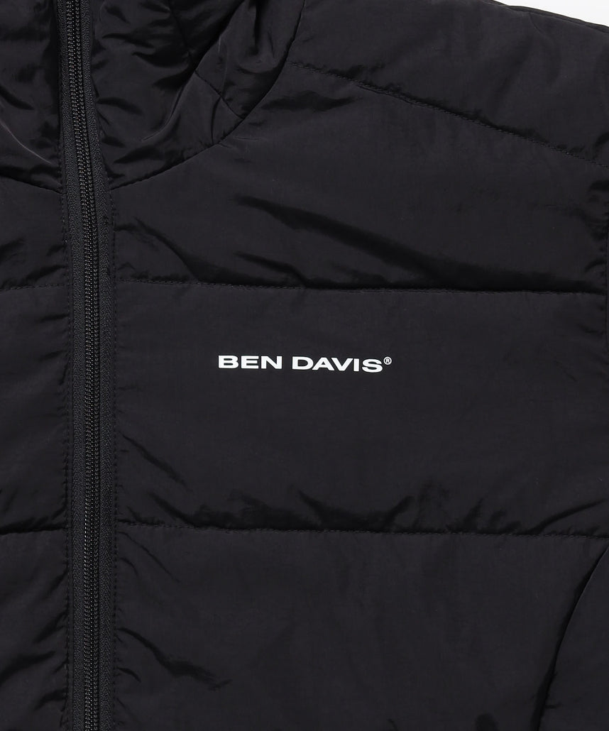 BD HOODED PUFFER JACKET / ダウンジャケット パッファー フード ユニセックス ブラック