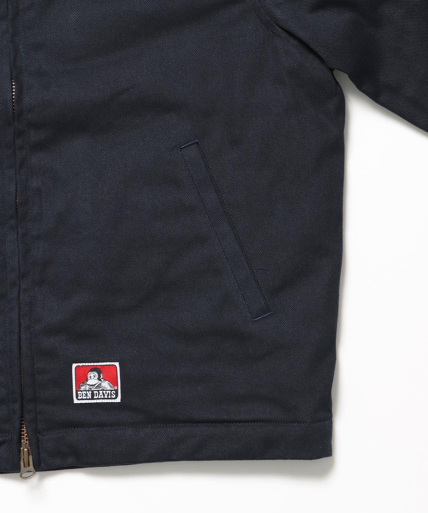 PADDED EISENHOWER JACKET / オーバーサイズ ビッグシルエット ジャケット アウター 中綿 ジップ ネイビー