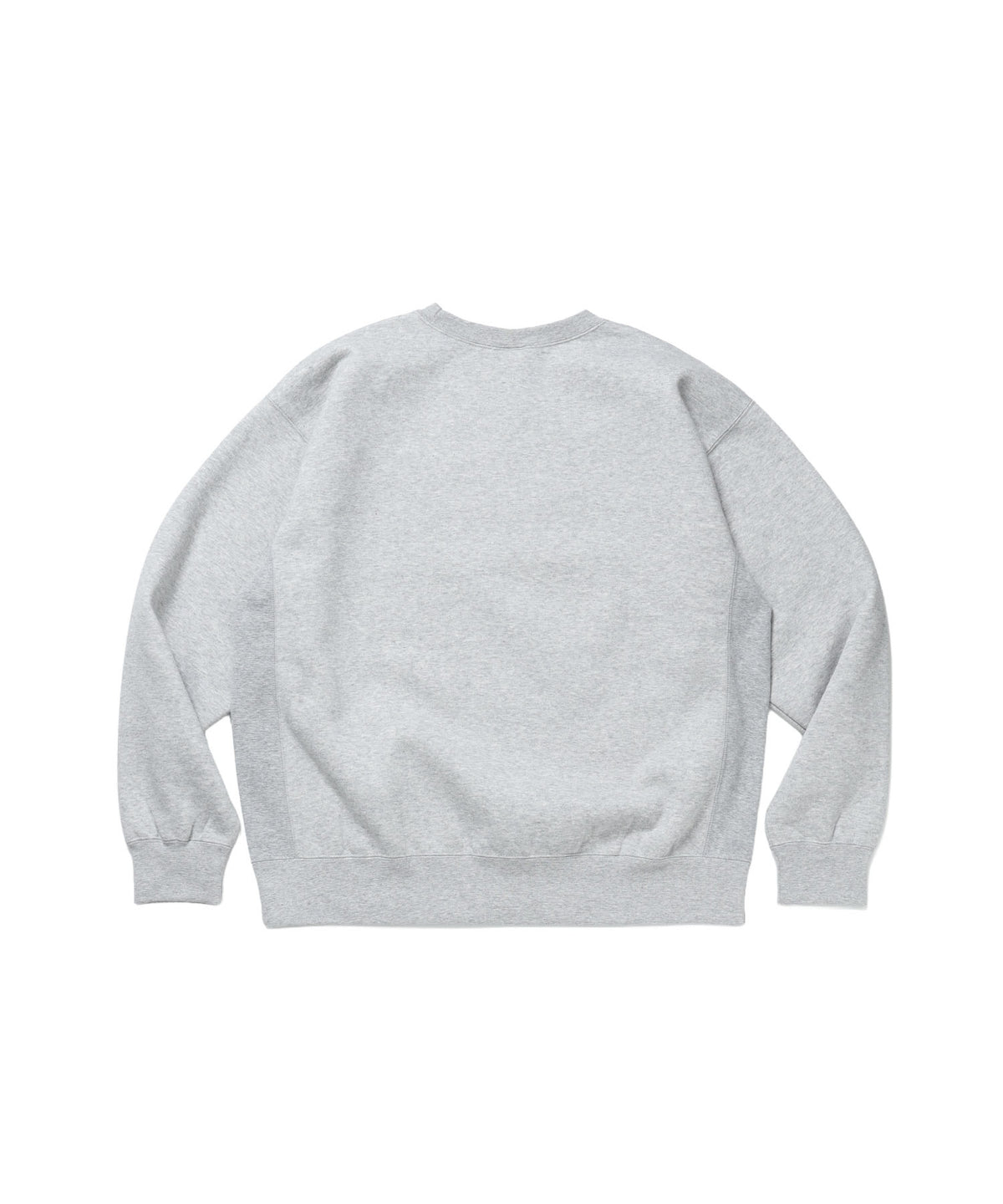 BD SWEAT CREW / スウェット クルーネック 裏起毛 ワンポイント刺繍 リサイズ ユニセックス グレー
