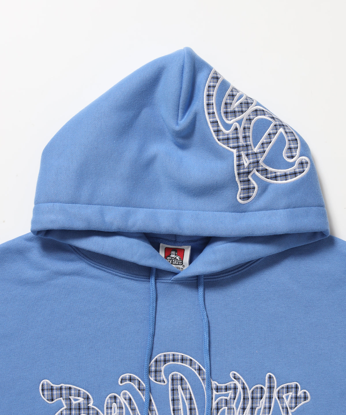 Design Pullover P/K / プルパーカー フード デザイン 裏起毛 ユニセックス スカイブルー