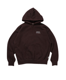 BD SWEAT HOODIE / スウェットパーカー プルオーバー フーディ ワンポイント刺繍 裏起毛 ユニセックス ブラウン