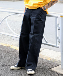 EXTRA WIDE PANTS / エクストラワイドパンツ  センタープレス カツラギ ネイビー