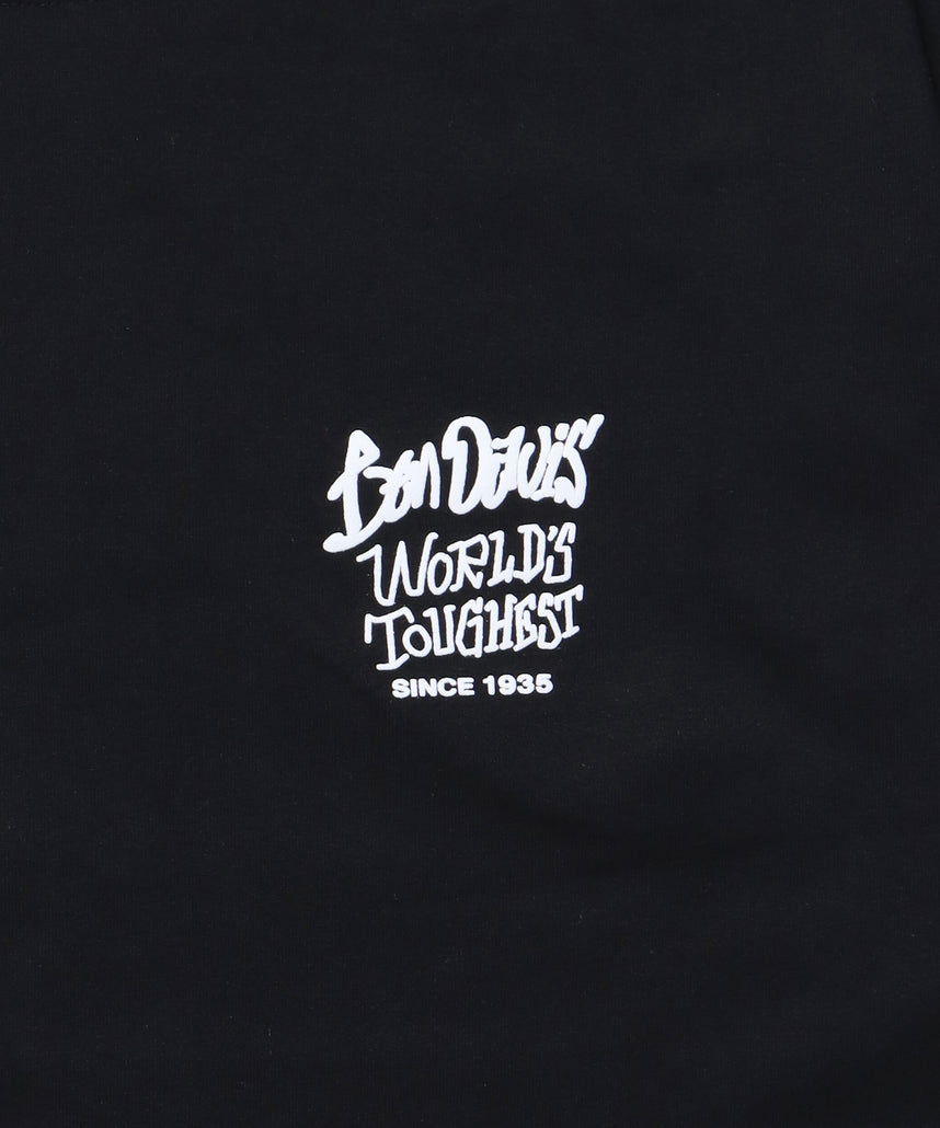 LS&SS 2TEES LAYERED TAGGING / Tシャツ ロンT 半袖 長袖 ビックサイズ ブラック