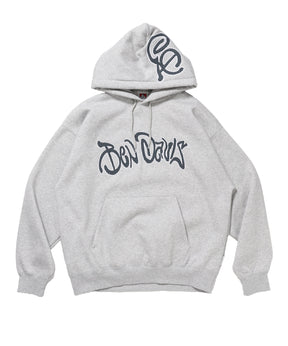 Design Pullover P/K / プルパーカー フード デザイン 裏起毛 ユニセックス グレー