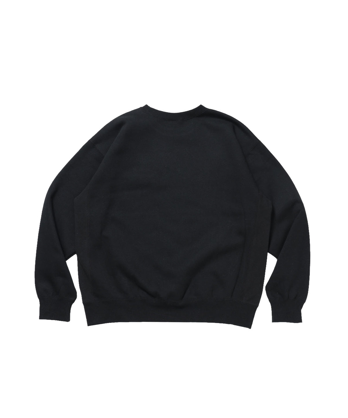 BD SWEAT CREW / スウェット クルーネック 裏起毛 ワンポイント刺繍 リサイズ ユニセックス ブラック