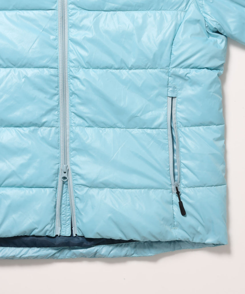 BD HOODED PUFFER JACKET / ダウンジャケット パッファー フード ユニセックス スカイブルー