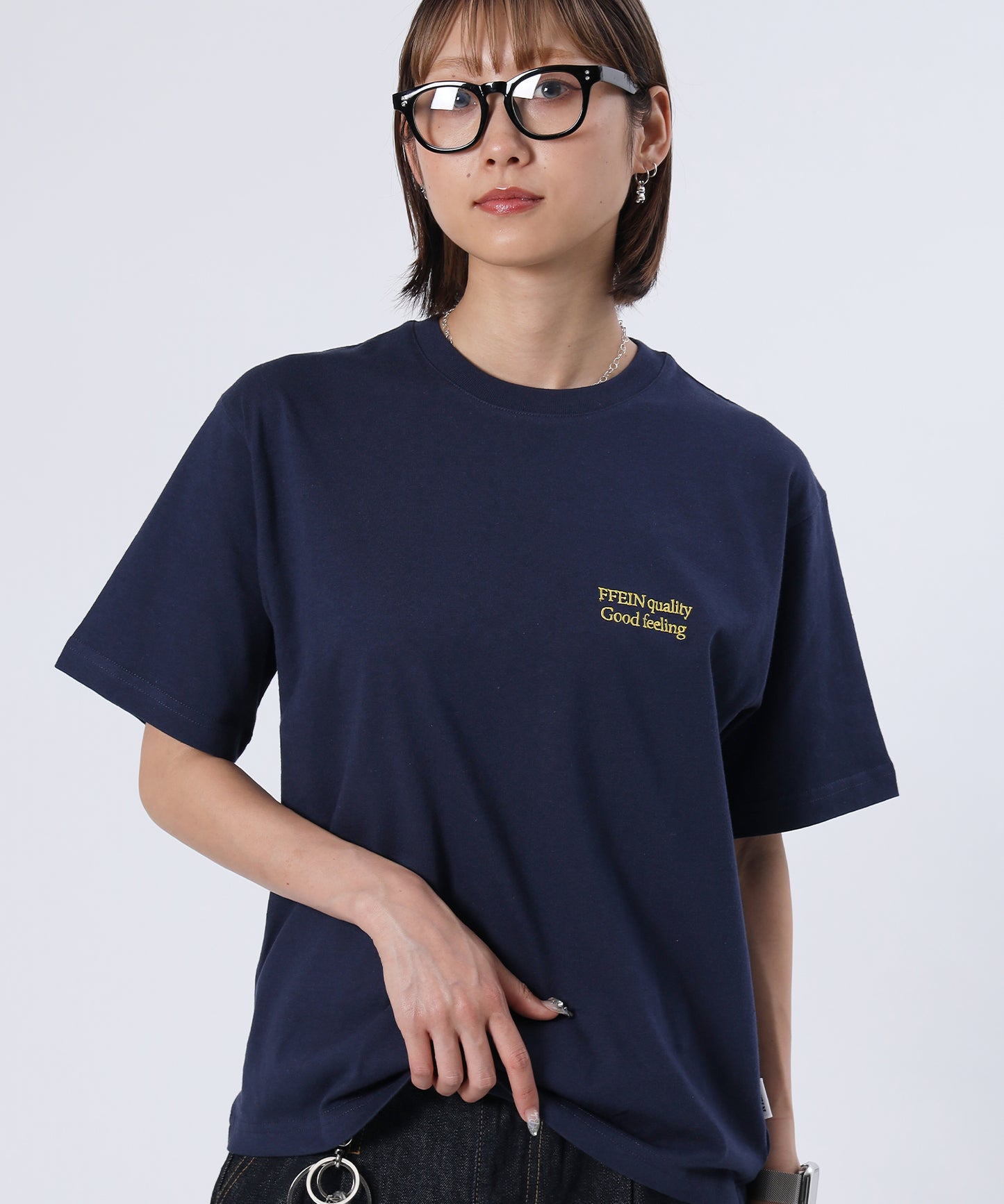 H163 Size:M ネイビー