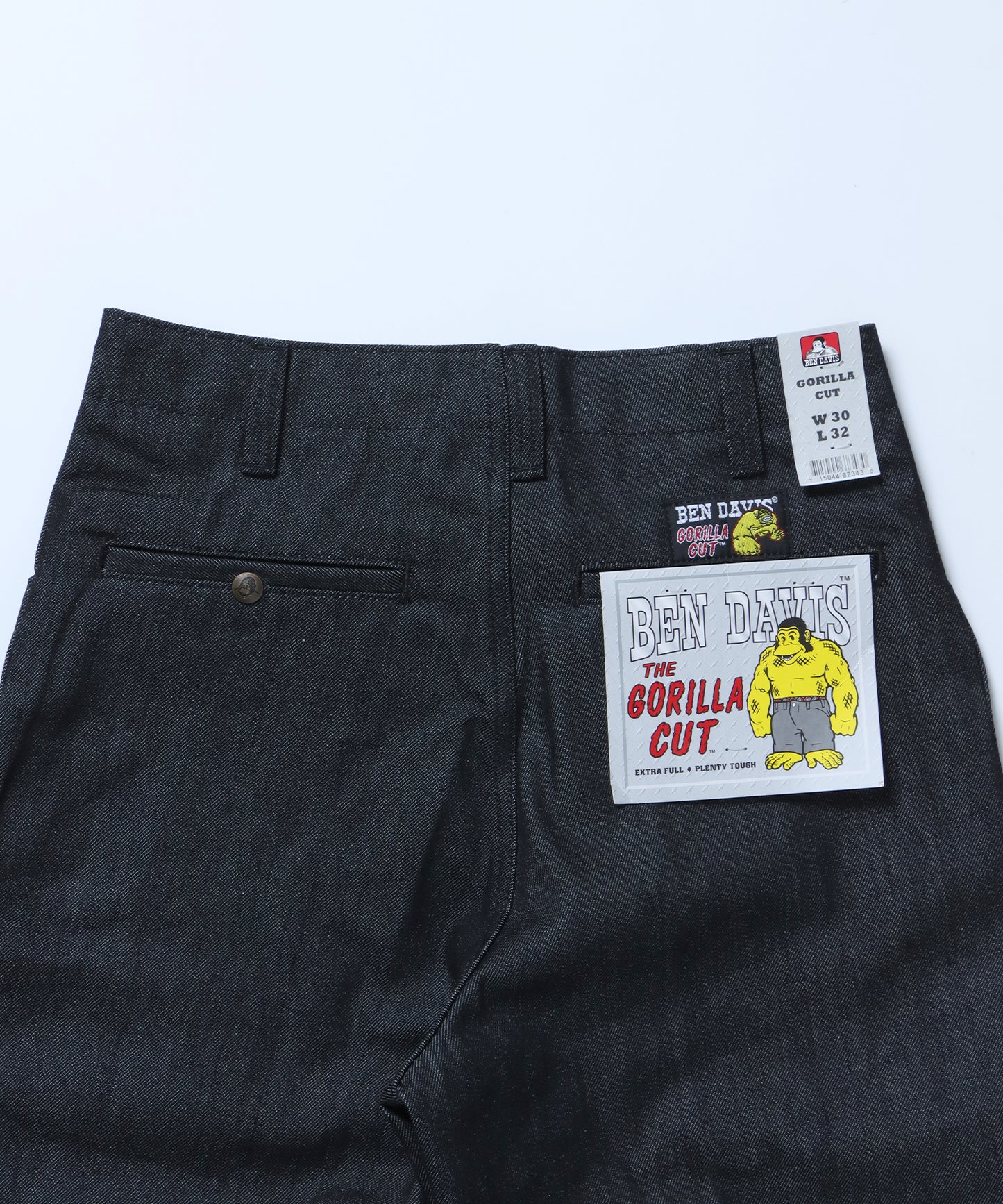 USA GORILLA CUT DENIM PANTS / ゴリラカット 12oz デニム エクストラワイドパンツ  センタープレス フリスコ メキシコ産 ブラック