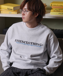 ヘビーウエイトスケッチロゴスウェット / 裏起毛 スウェット カジュアル ストリート アッシュグレー