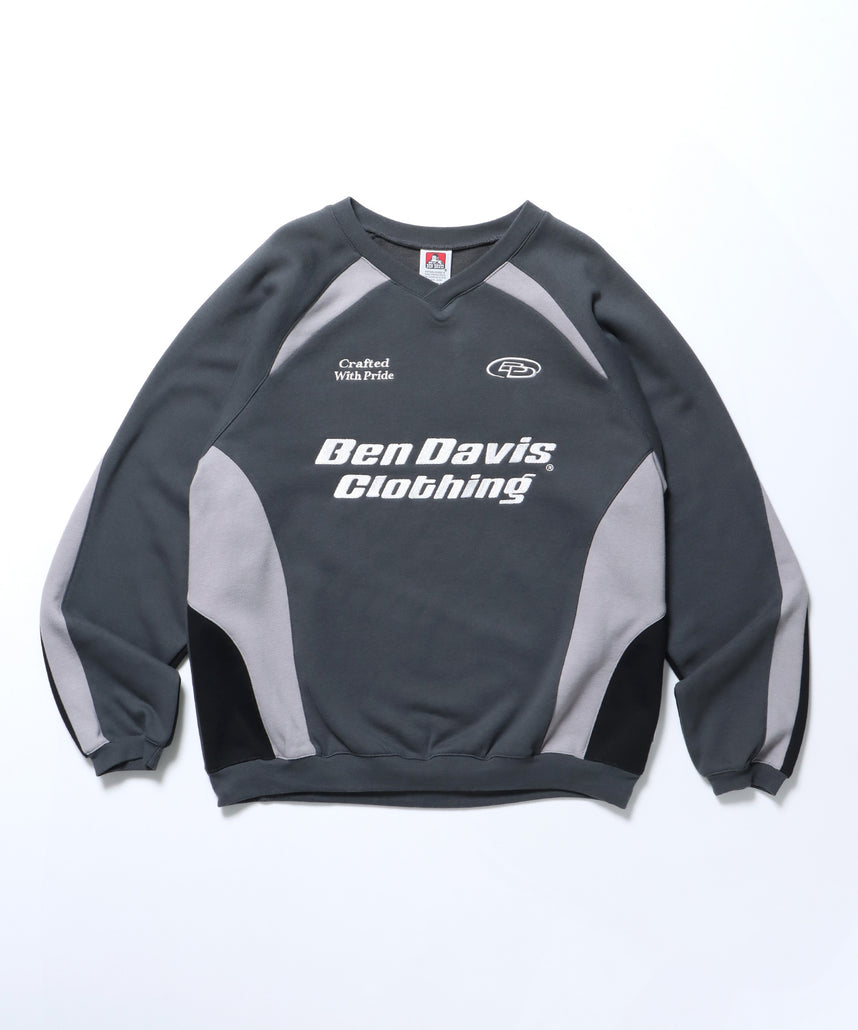 RUNNERS SWEATSHIRT / ドローコード シティガール シティボーイ ブロークコア ゲームシャツ 裏起毛 チャコール