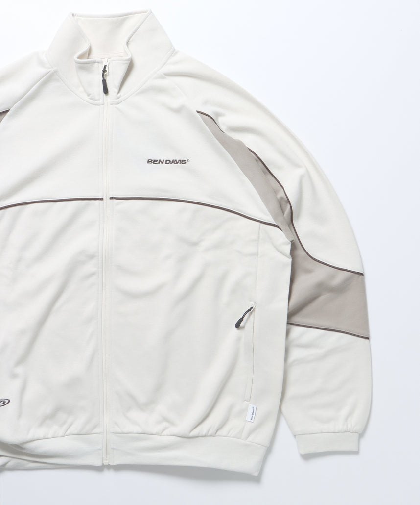 NICE PANELLED TRACK JACKET / オーバーサイズ ブロークコア オフホワイト