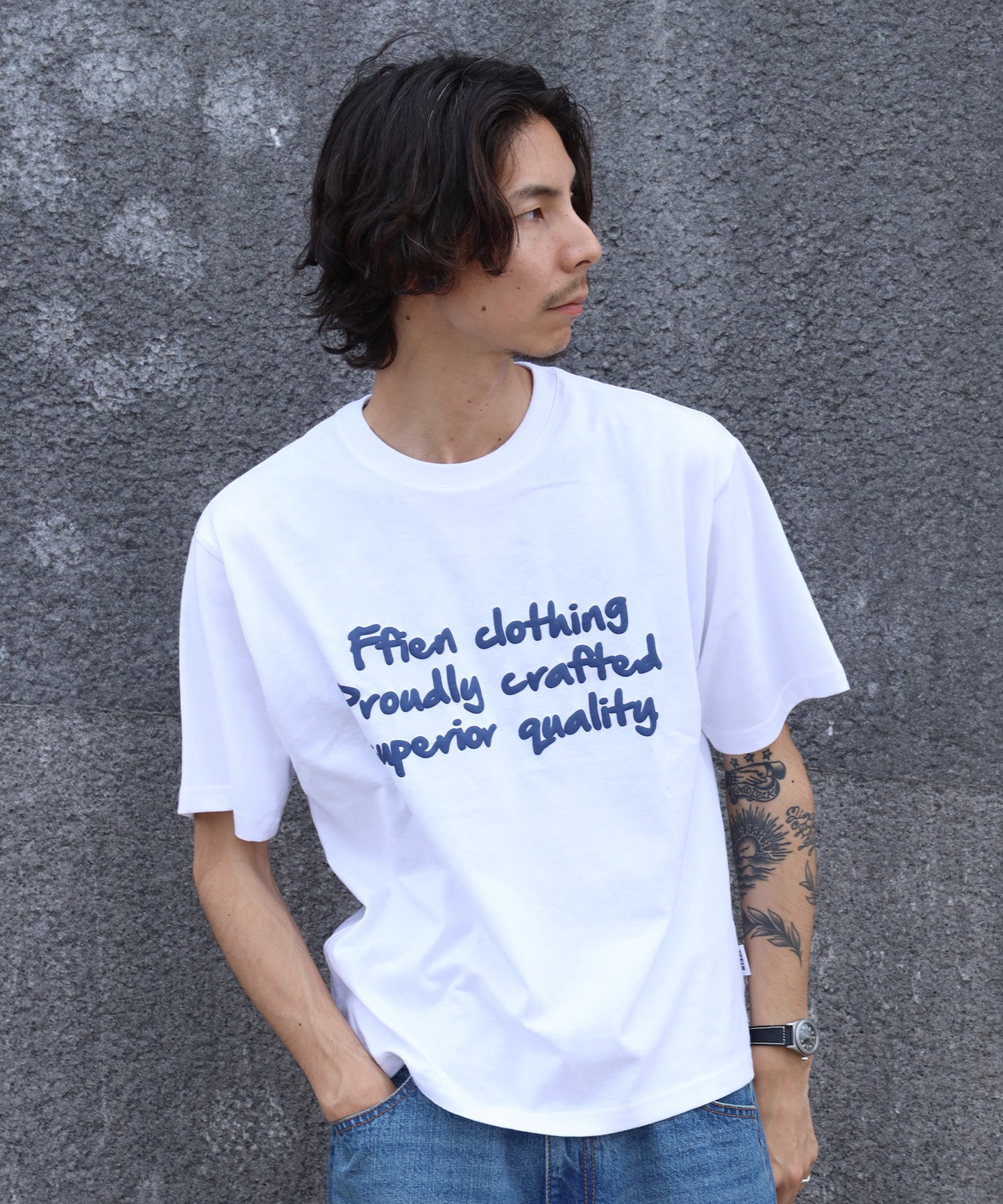 H178 Size:L　ホワイト