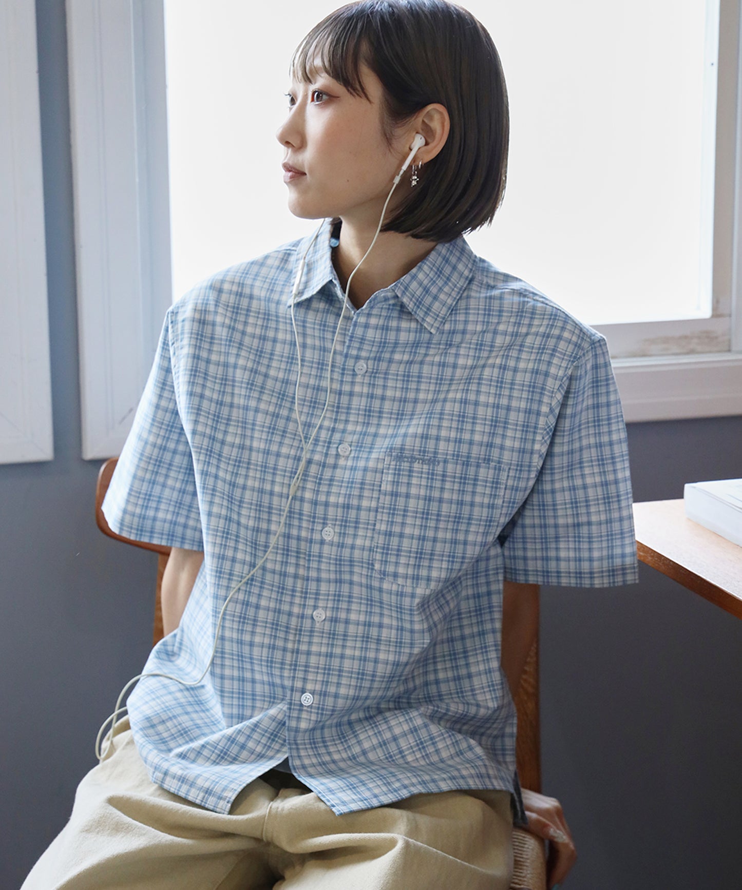 モデル：H163 Size : XS ライトブルー