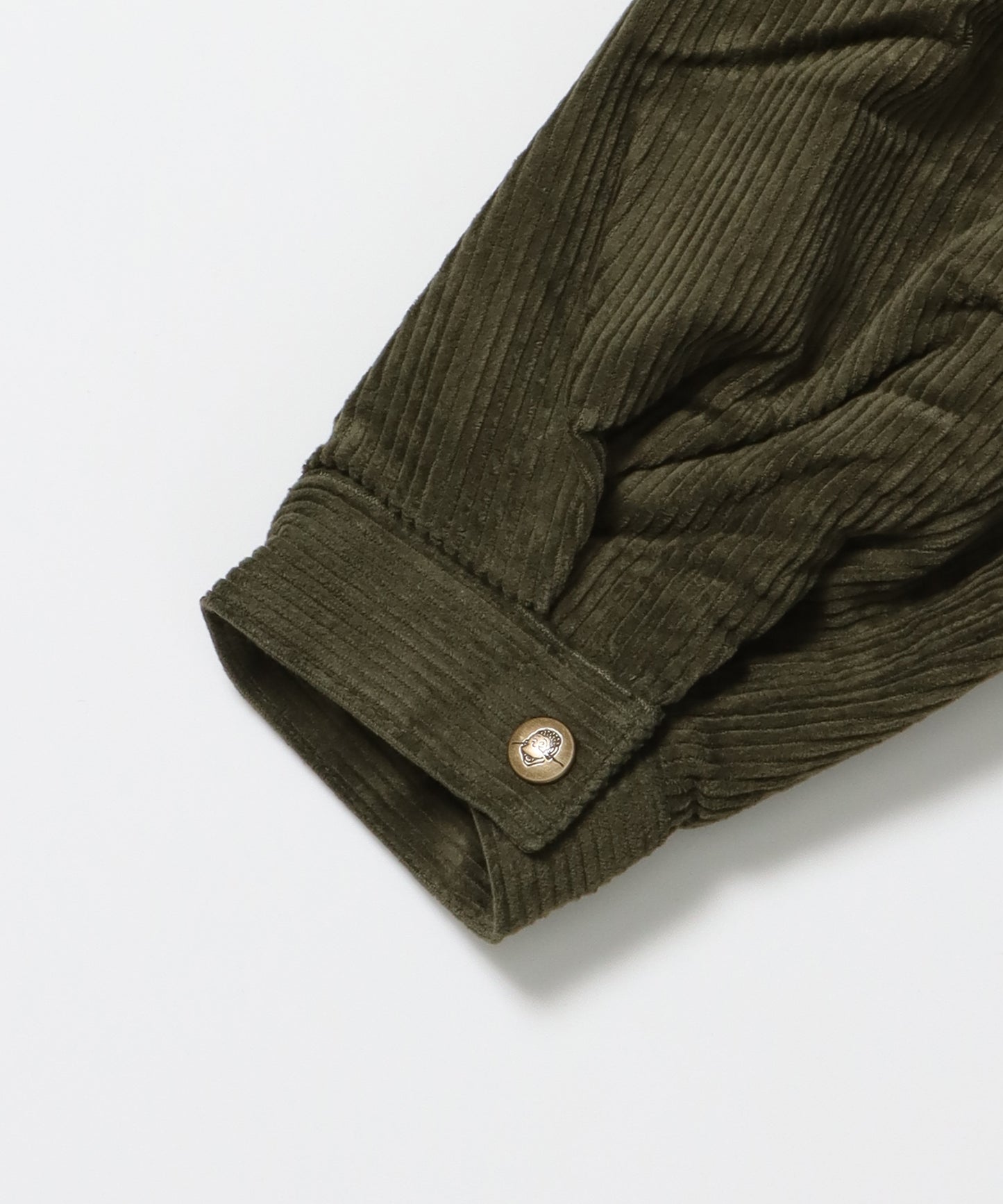 REMOVAL BOA COLLAR CORD JACKET /ジャケット ボア 刺繍 ワッペン スイングトップ カーキ