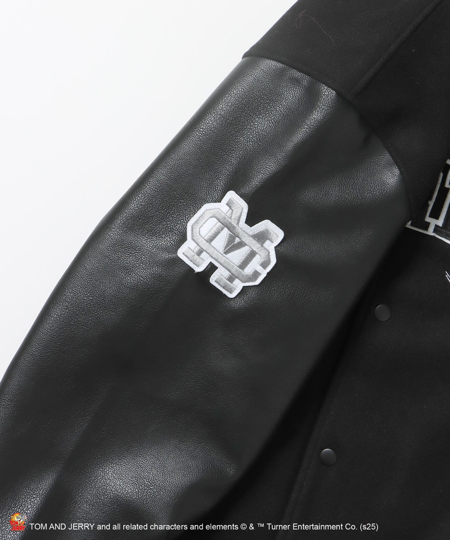 TJ 2025 STADIUM JACKET / オーバーサイズ ビッグシルエット 刺繍 アウター ジャケット ブラック