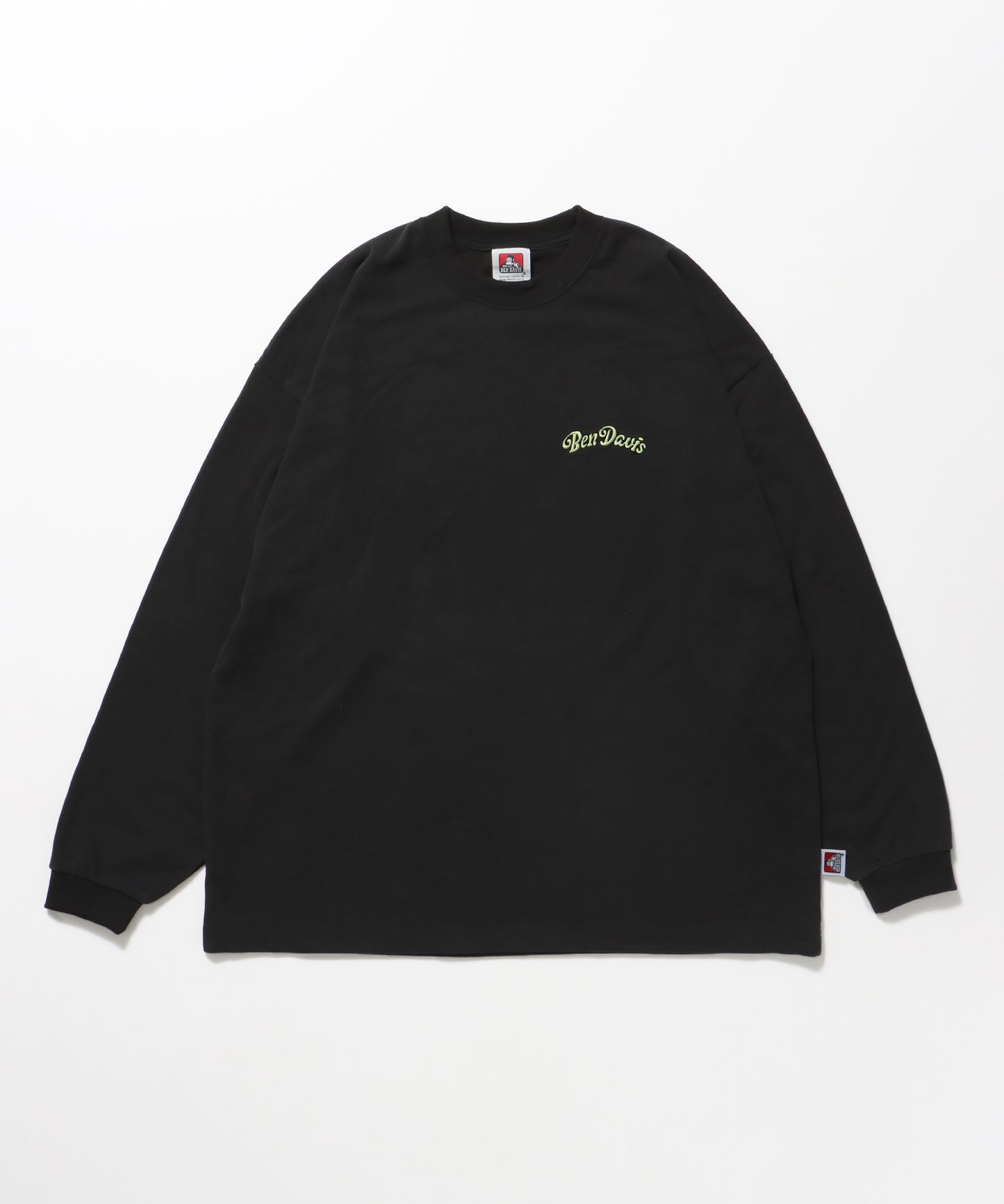 GARDENING EMB BRUSHED LS / ビックシルエット オーバーサイズ 長袖 ブラック