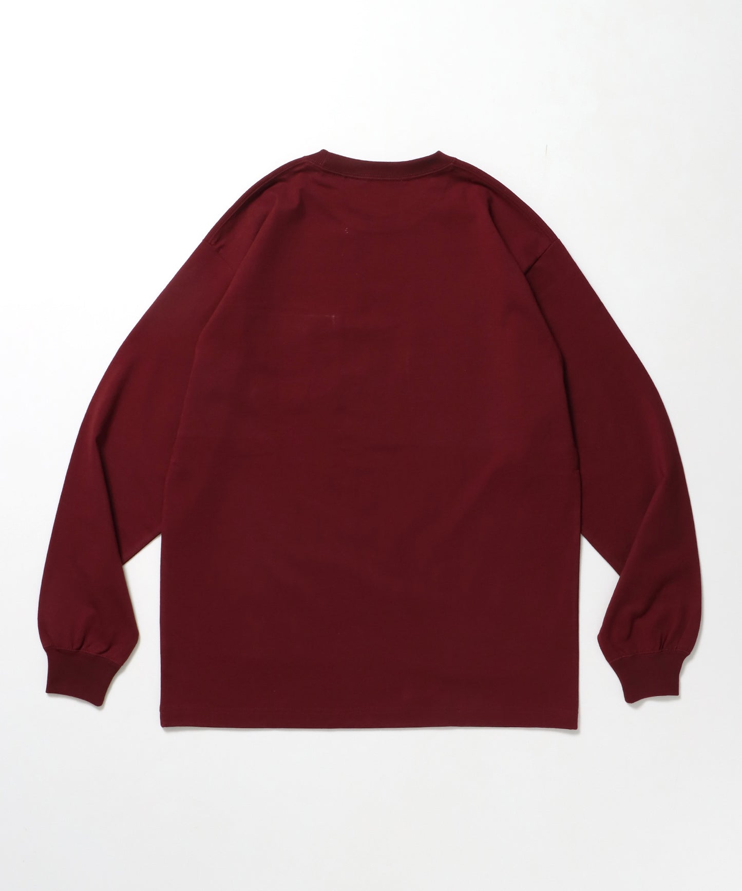 L/S POCKET TEE[REG] / ロンT 長袖 ワンポイント レギュラーサイズ ポケット ワイン