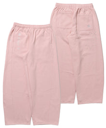 sqnz glitter sweat pants / グリッター スウェットパンツ ラインストーン ドローストリング ポケット 裏起毛 【セットアップ着用可能】 ペールピンク