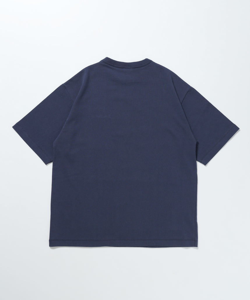 BEN'S EMB TEE / スケーター ワンポイント Tシャツ シンプル スクウェアロゴ 刺繍 半袖 ダークネイビー